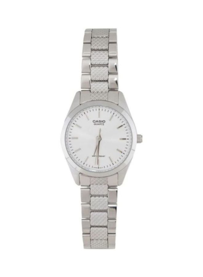 CASIO Women's Water Resistant Analog Watch LTP-1274D-7ADF - 33 mm - Silver - Image 1