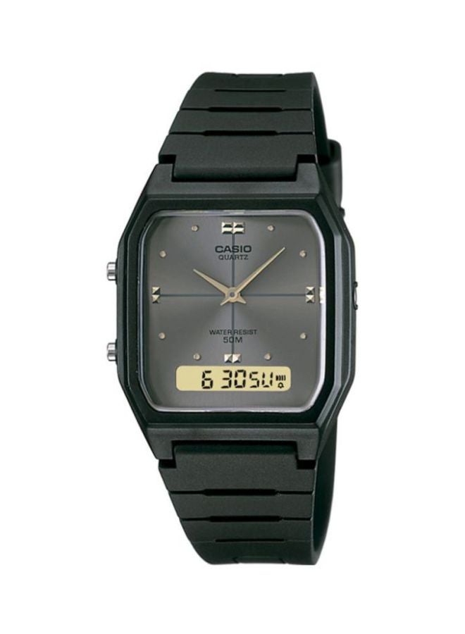 CASIO Men's Analog & Digital Quartz Watch AW-48HE-8AV - 38 mm - Black  - Image 1