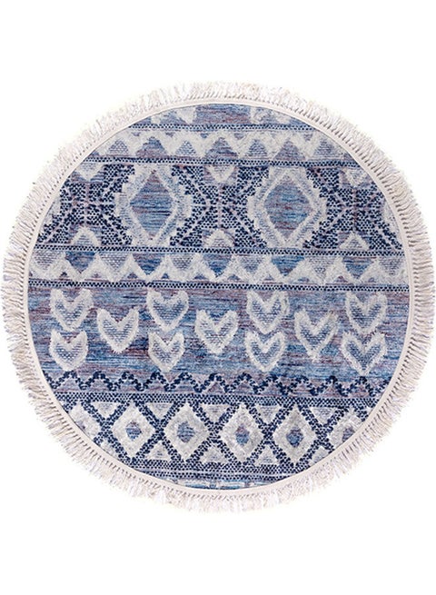 Round Soft Touch Carpet Multicolour 120x120cm