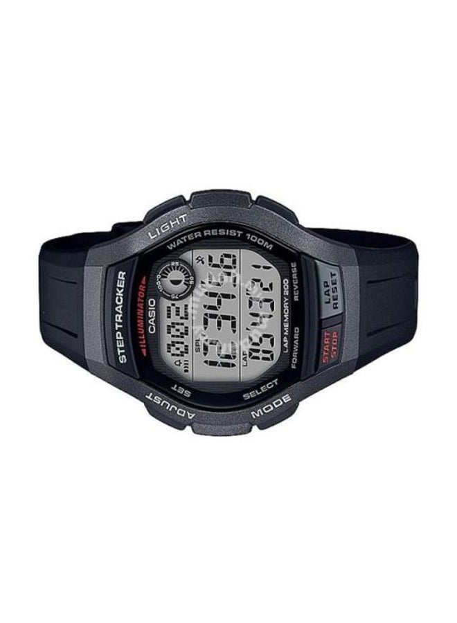 كاسيو Men's Water Resistant Digital Watch WS-2000H-1AVDF - 43 mm - Black - Image 3
