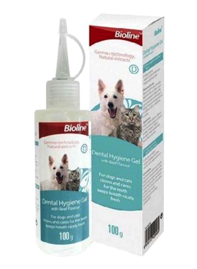 بايولاين جل تنظيف الأسنان للقطط والكلاب أبيض 100جرام