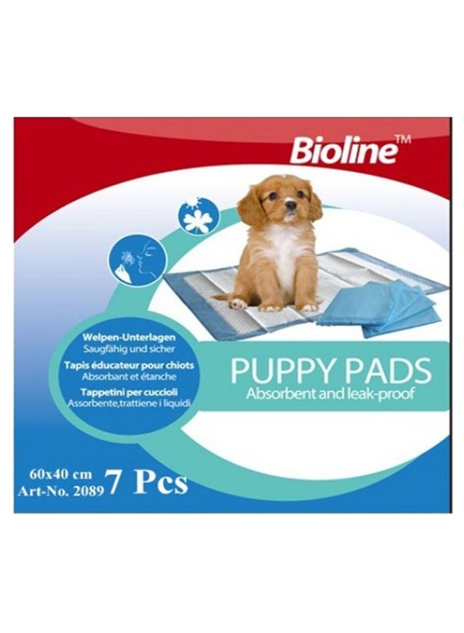 7-Piece Puppy Training Pads White/Blue 60x40cm - v1624442149/N48512933A_1