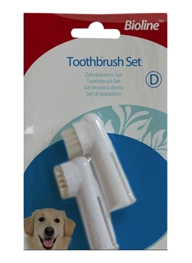 بايولاين طقم فرشاة أسنان متعدد الألوان