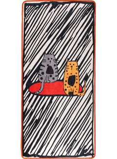 Cat Printed Runner Multicolour 60x130cm