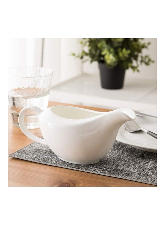 Generic Ceramic Sauce Boat White  - Image 4