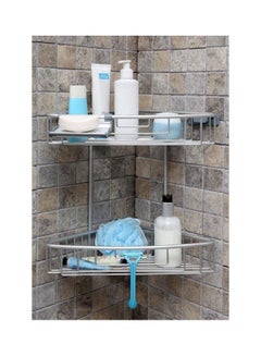 Primanova Bathroom Shower Caddy 2 Shelves Silver One Size cm  - Image 2