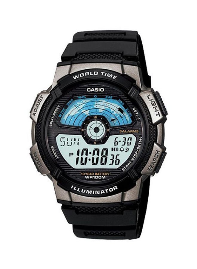 كاسيو ساعة يد رقمية كوارتز AE-1100W-1AVDF - مقاس 44 مم - لون أسود للرجال  - Image 1