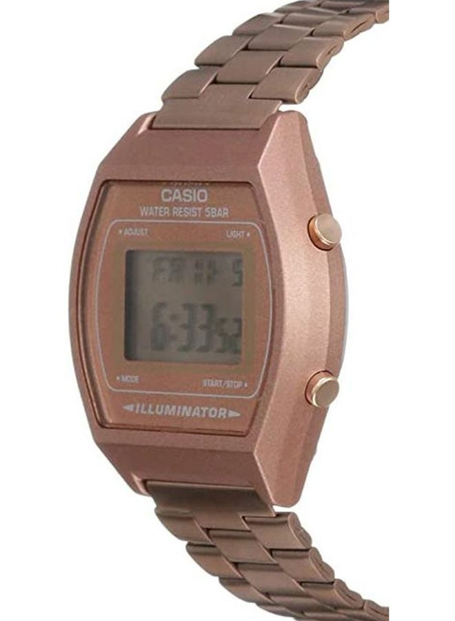 CASIO - Women's Vintage Water Resistant Digital Watch B640WC-5A - 39 mm - Gold - Image 1
