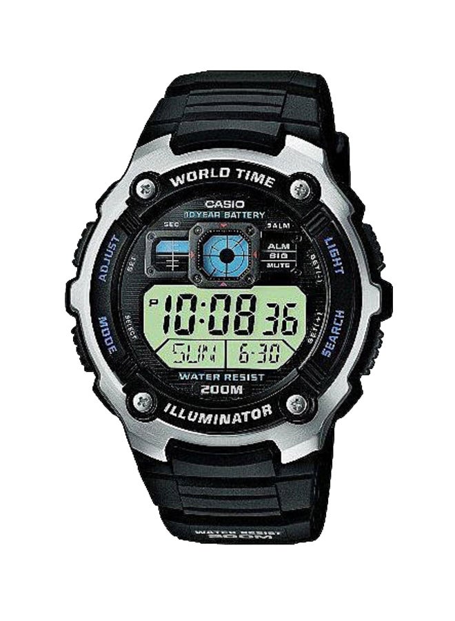 كاسيو ساعة يد رقمية كاجوال طراز AE-2000W-1AVDF - 52 مم - لون أسود للرجال - Image 1