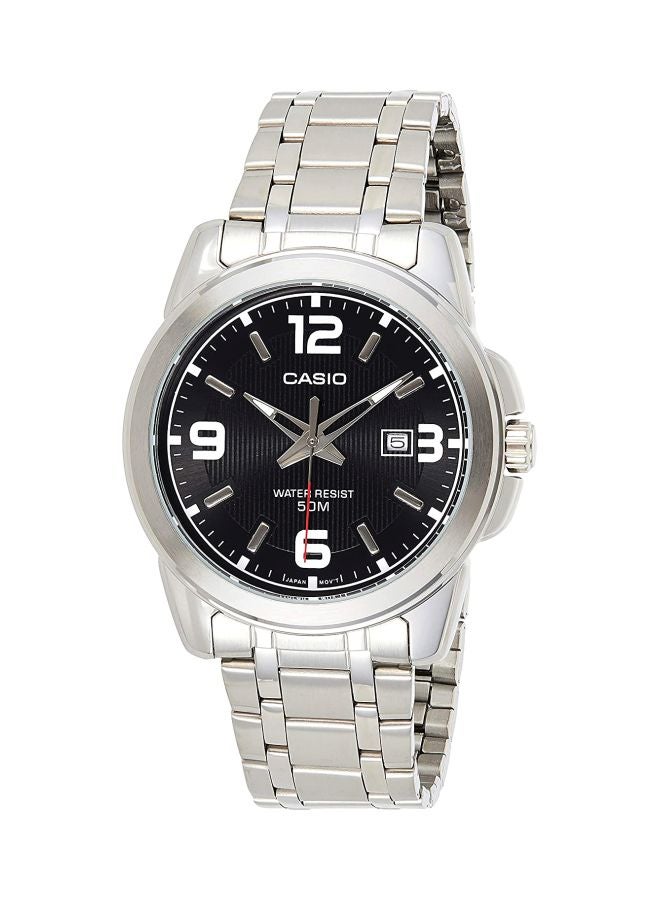 CASIO Men's Enticer Analog Watch MTP-1314D-1A - 45 mm - Silver - Image 1