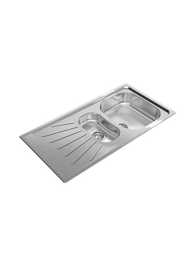 TEKA Starbright 60 E-Xn 1½B 1D Inset Reversible 1½ Bowls And 1 Drainer Sink With Matt Finish Stainless Steel 980x500x160mmmm - Image 3