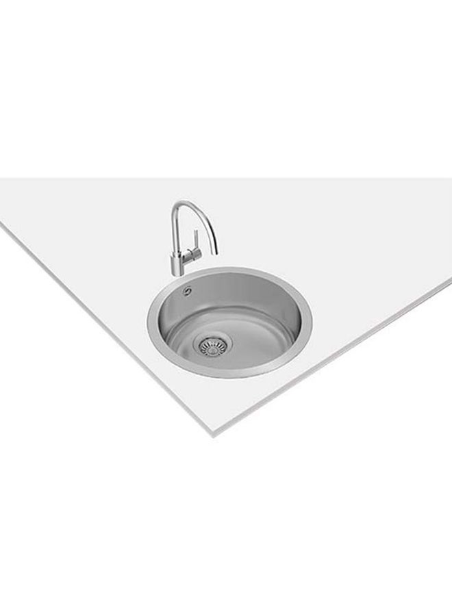 TEKA Starbright 45 E-Xn 1B Rnd 2-In-1 Installation Stainless Steel 1 Bowl Sink With Matt Finish Stainless Steel 450x450x160mmmm - Image 2