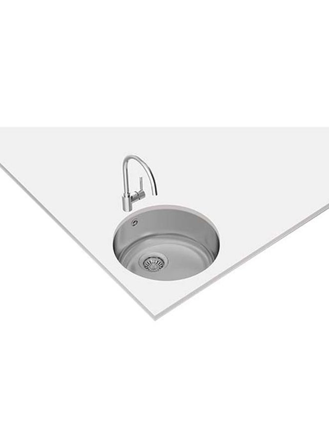 TEKA Starbright 45 E-Xn 1B Rnd 2-In-1 Installation Stainless Steel 1 Bowl Sink With Matt Finish Stainless Steel 450x450x160mmmm - Image 3