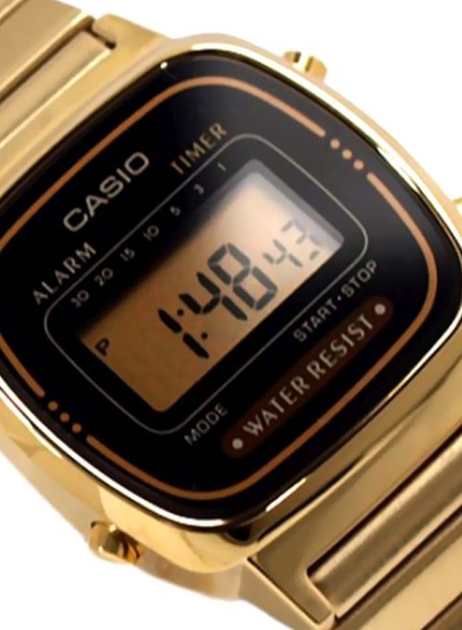 CASIO Women's Stainless Steel Digital Wrist Watch LA670WGA-1UWD - 25 mm - Gold  - Image 4