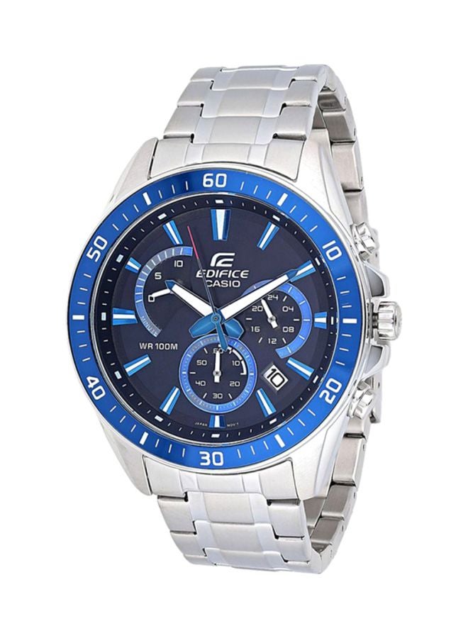 CASIO Men's Stainless Steel Analog Watch EFR-552D-1A2VUDF - 47 mm - Silver - Image 1