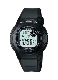 CASIO Boys' Boys' Water Resistant Digital Watch F-200W-1ADF - 44 mm - Black  - Image 1