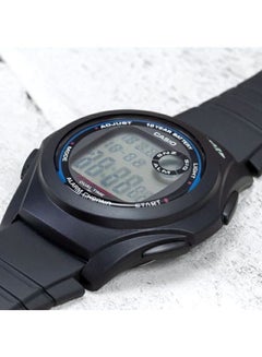 CASIO Boys' Boys' Water Resistant Digital Watch F-200W-1ADF - 44 mm - Black  - Image 5