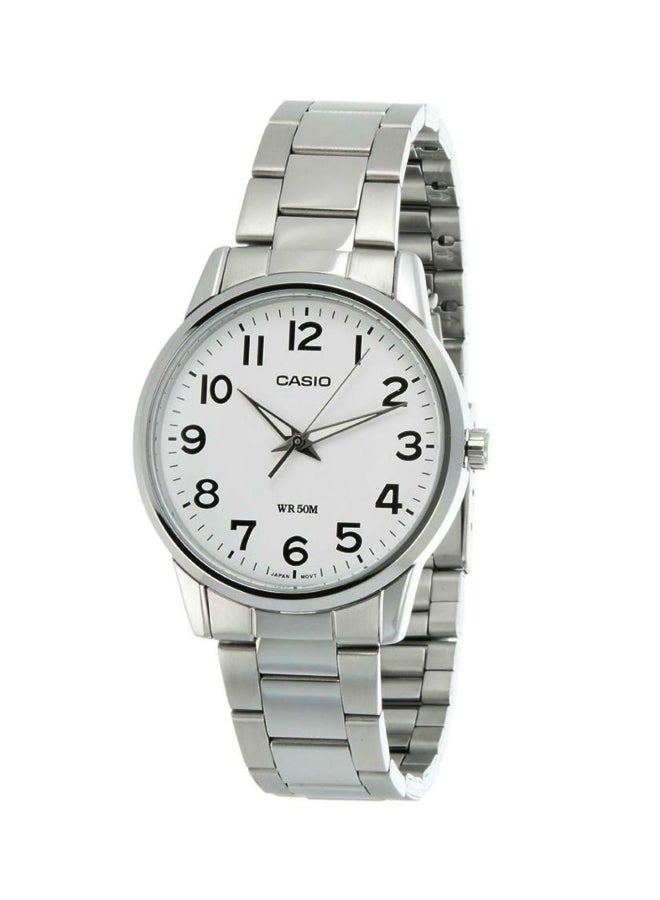 كاسيو ساعة يد كوارتز بعقارب طراز LTP-1303D-7BVDF - 30 مم - فضي للنساء - Image 1