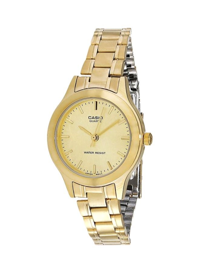 CASIO Women's Water Resistant Stainless Steel Analog Watch Ltp-1128N-9ADF - Image 1