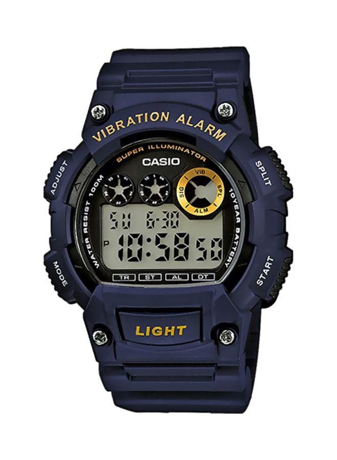 كاسيو ساعة يد رقمية كاباليرو طراز W-735H-2AVEF - مقاس 51 مم - لون أزرق للرجال - Image 1