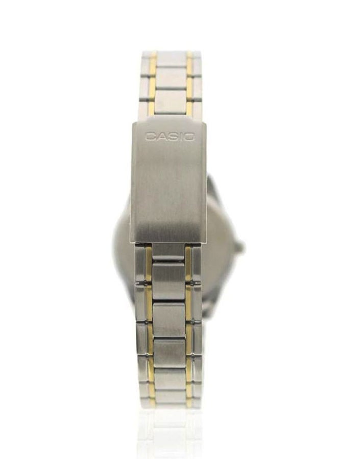 CASIO Women's Stainless Steel Quartz Analog Watch LTP-V005SG-7AUDF - 28 mm - Silver/Gold - Image 4