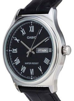 CASIO Men's Leather Quartz Analog Watch LTP-V006L-1BUDF - 25 mm - Black  - Image 5