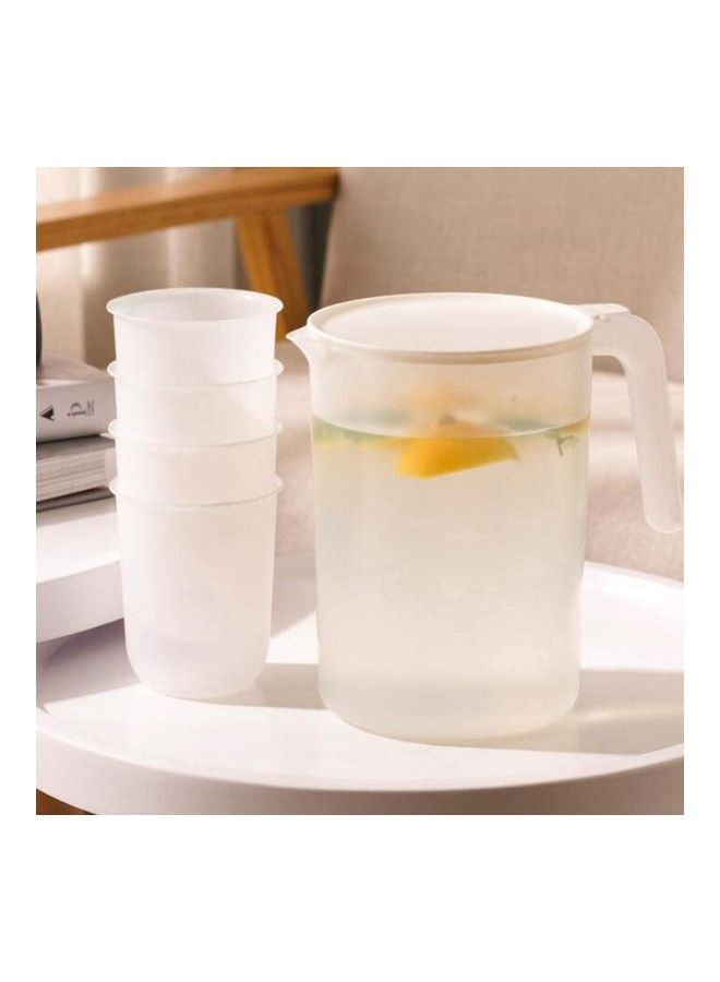 XiuWoo - Fridge Water Jug With Lid Clear 13.4x12x5cm - Image 1
