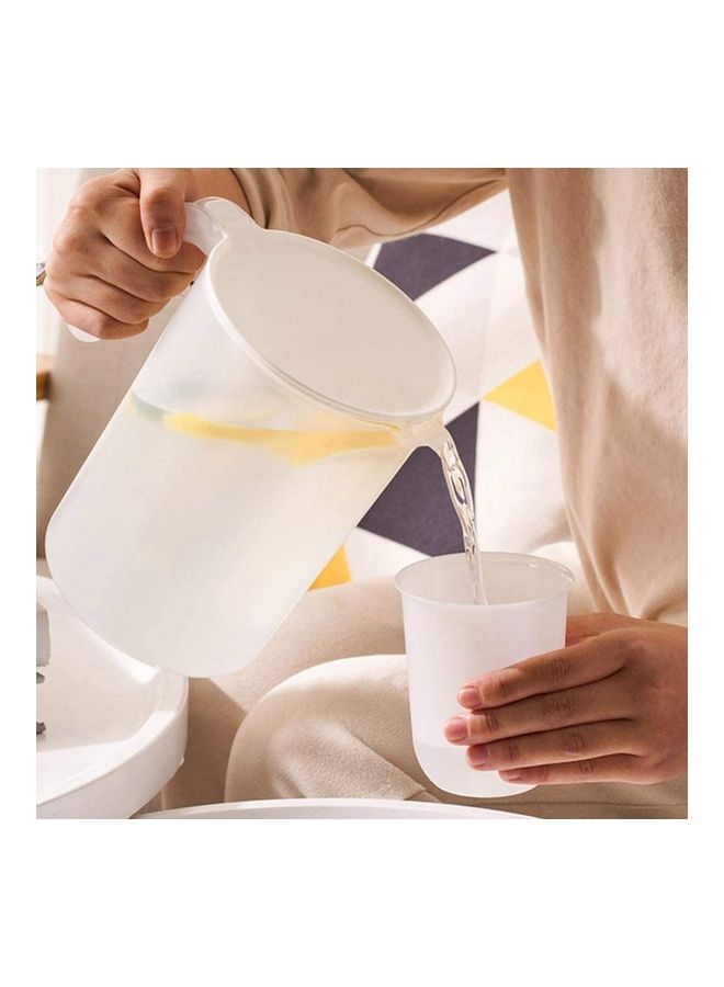 XiuWoo - Fridge Water Jug With Lid Clear 13.4x12x5cm - Image 1
