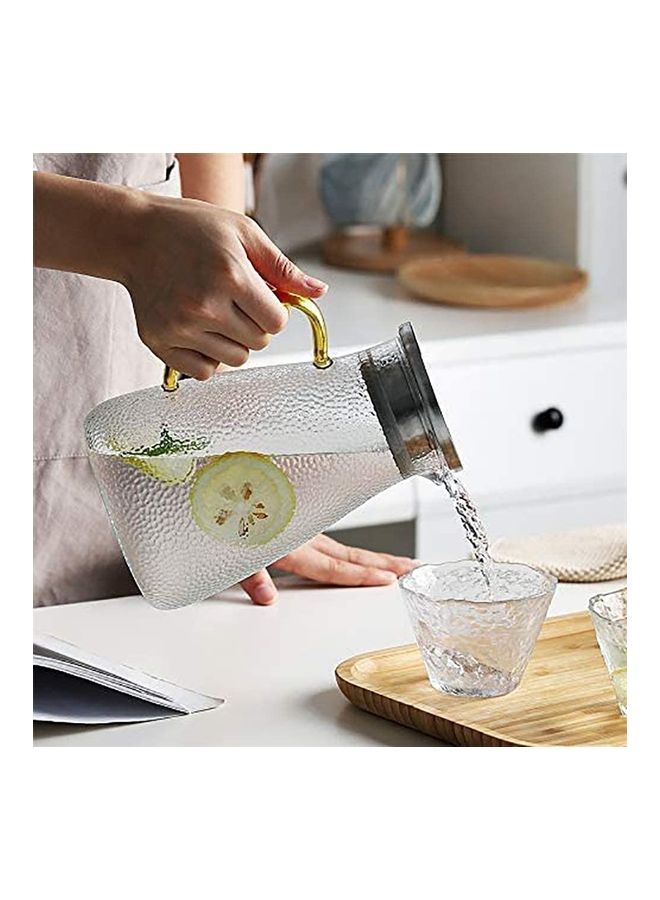 XiuWoo - Glass Water Jug With Lid Clear - Image 1