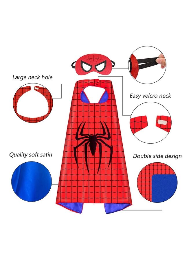 طقم زي تنكري مكون من رداء وقناع سبايدرمان - Image 2