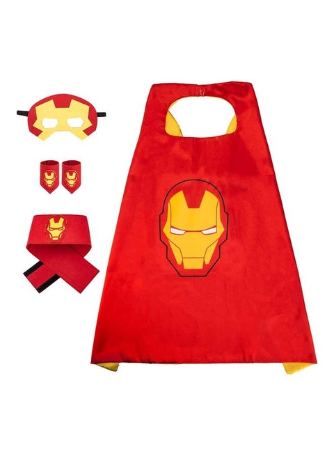 Double Sided Ironman Cape Costume Set One Size