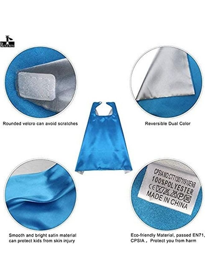 Double Sided Cape And Mask Set One Size - Image 4
