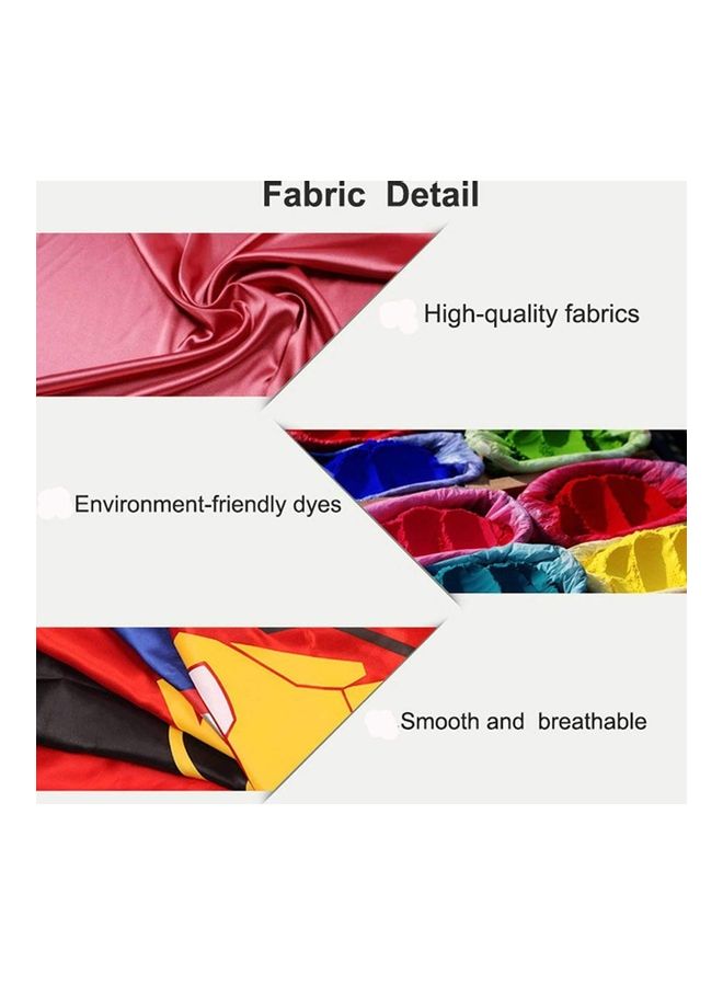 Double Sided Spiderman Cape And Mask Set With Band One Size - Image 5