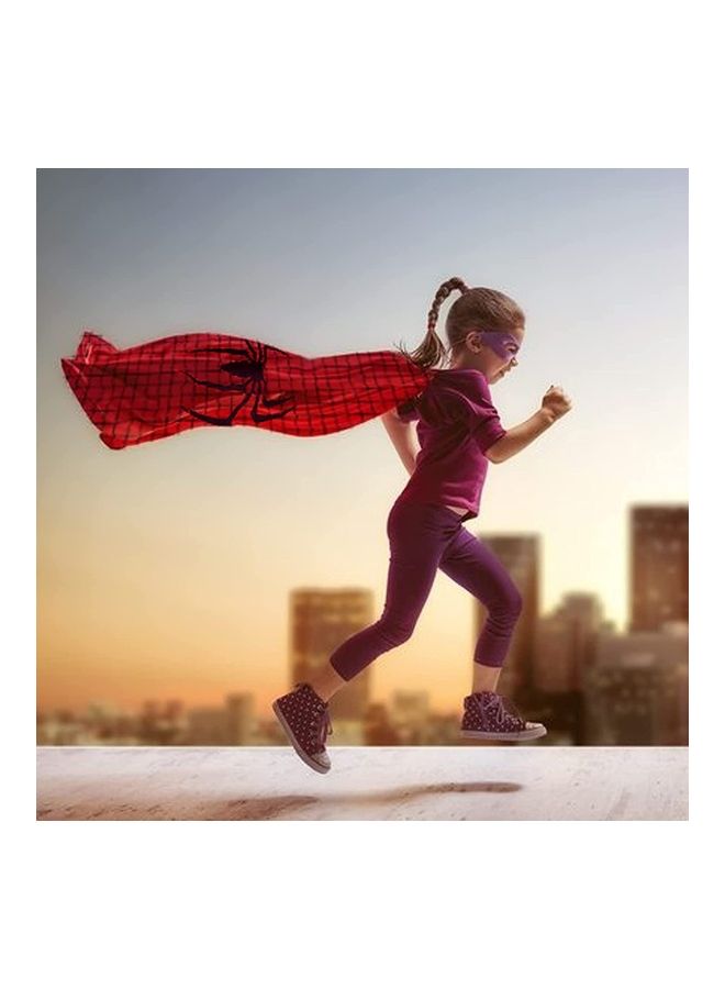 طقم زي تنكري بتصميم رداء سبايدرمان على الوجهين مكون من 5 قطع One Size - Image 4