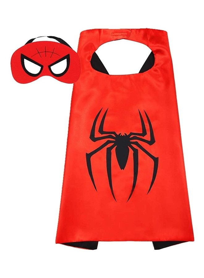 طقم زي تنكري لشخصية سبايدرمان مكون من رداء وقناع One Size - Image 1