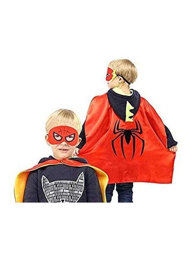 Double Sided Spider Man Costume Cape And Mask Set  - Image 5