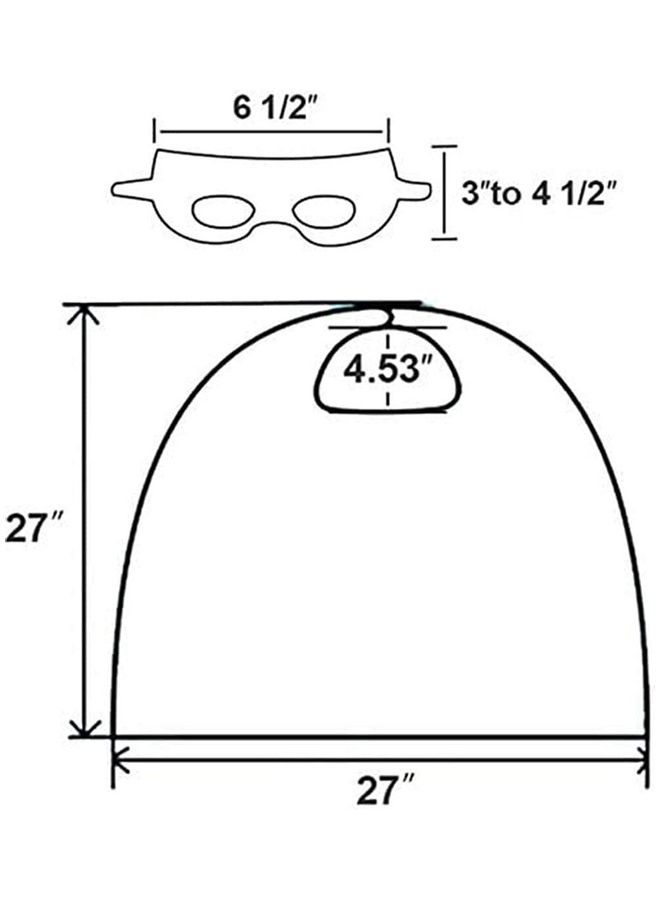 Double Sided Superman Costume Cape And Mask Set One Size - Image 2