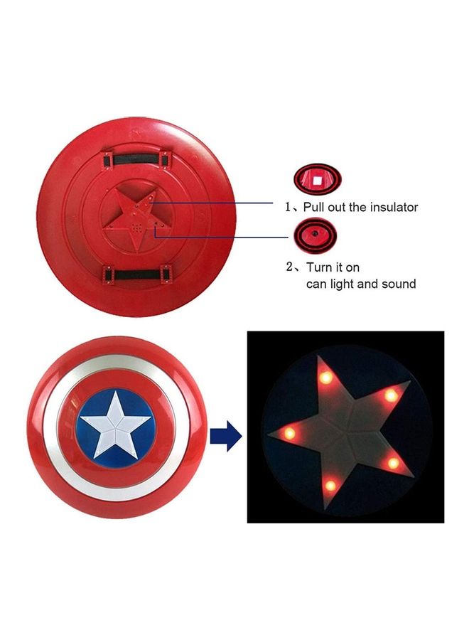 Generic - Captain America Costume Cape Mask And Shield Set - Image 1