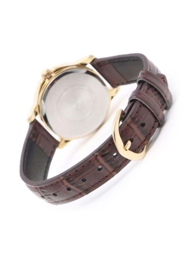 CASIO Women's Water Resistant Analog Watch LTP V004GL -7A - 40 mm - Brown - Image 2