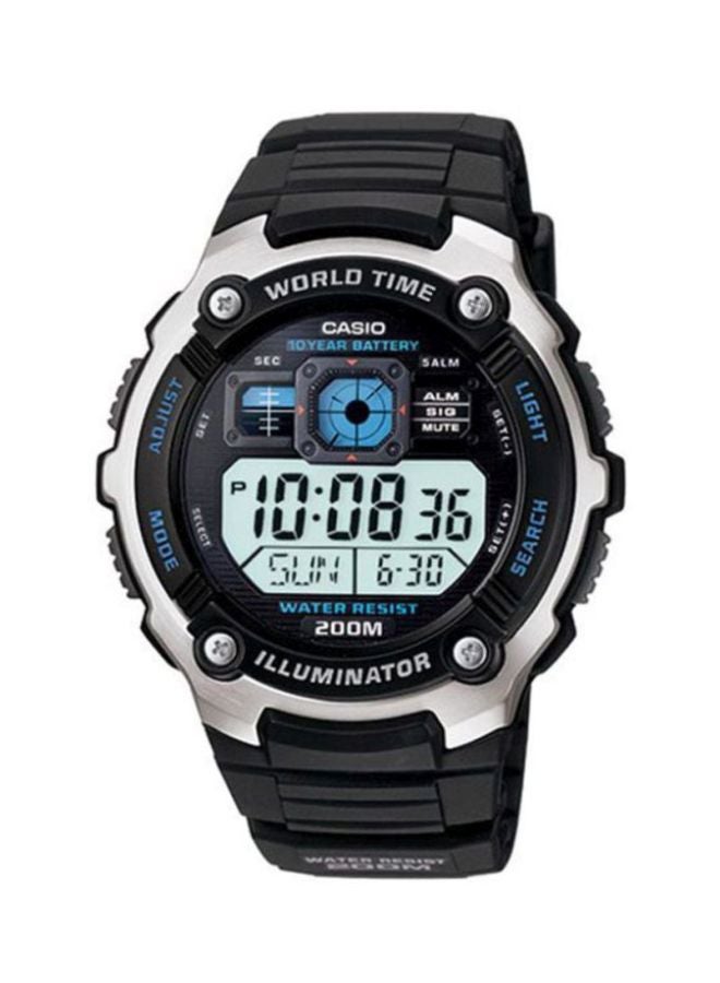 CASIO Men's Resin BAnd Digital Watch AE-2000W-1AVDF - 52 mm - Black - Image 1