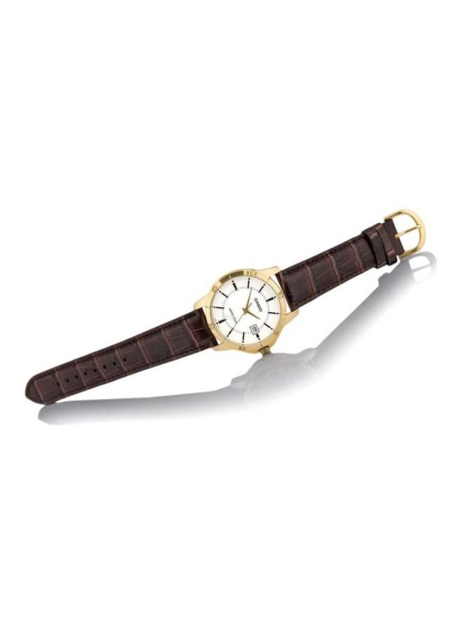Women's Dress Analog Watch Ltp-V004gl-7Bdf - 35 mm - Brown