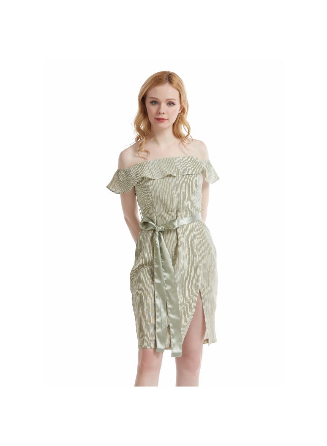Casual Stylish Dress Green - Image 2