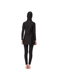 Generic 2-Piece Sun Protection Swimwear Set Black  - Image 2