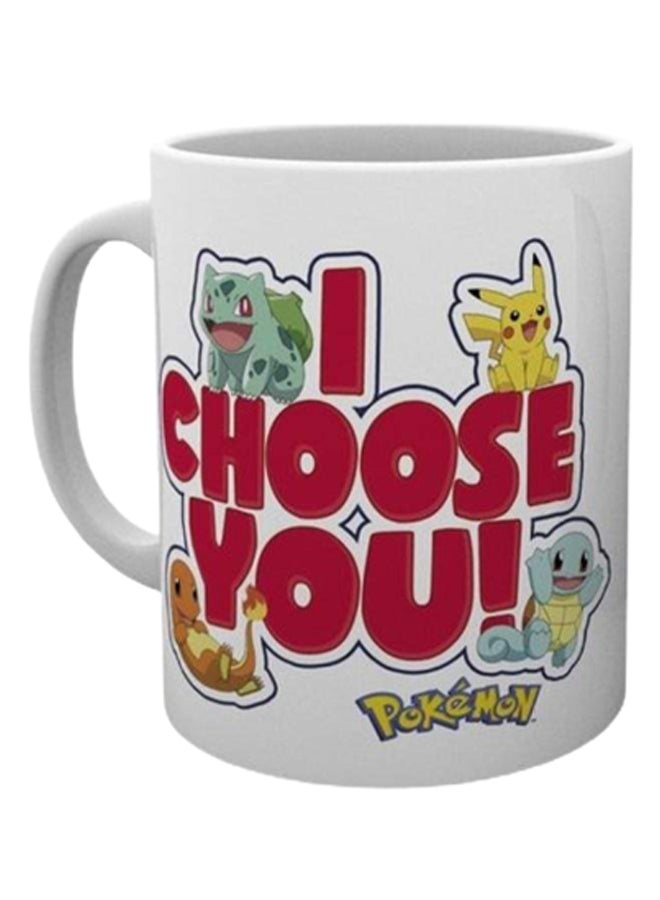 مج قهوة بتصميم طبعة عبارة "I Choose You" متعدد الألوان