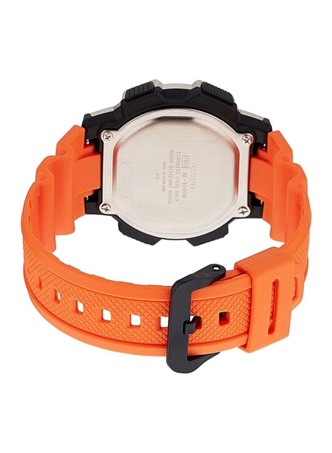 CASIO - Men's Resin Digital Wrist Watch AE-1000W-4B - 44 mm - Orange - Image 1