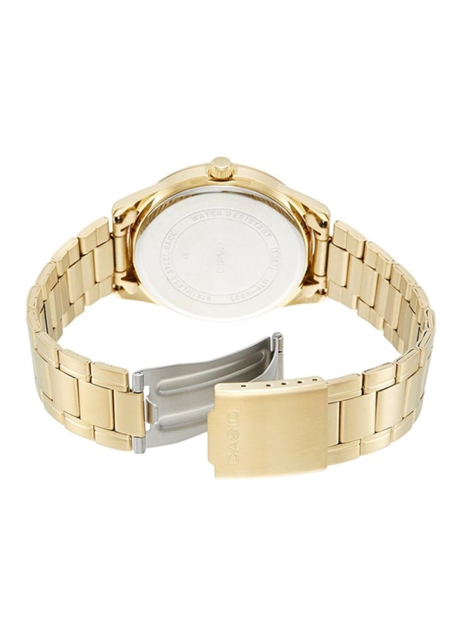 CASIO - Women's Stainless Steel Analog Wrist Watch LTP-V005G-7AUDF - 28 mm - Gold - Image 1