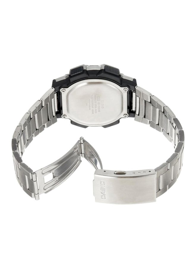 CASIO - Men's Stainless Steel Digital Quartz Watch AE-1000WD-1AVDF - 44 mm - Silver - Image 1