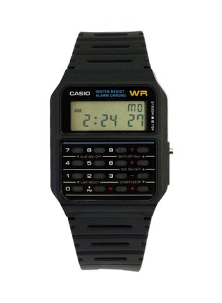 Men's Resin Calculator Digital Watch CA53W-1 - 34 mm - Black - v1624461008/N14601303A_1