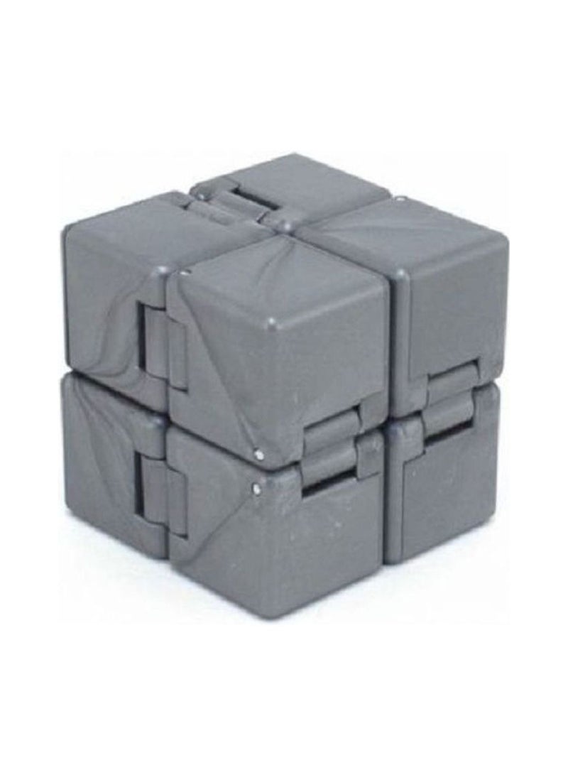Generic Infinity Cube Fidget Desk Toy for Stress Relief Silver 