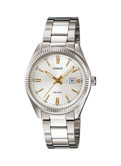 Women's Enticer Water Resistant Digital Watch LTP-1302D-7A2VDF - 30 mm - Silver